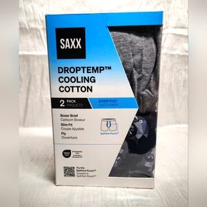 MENS SAXX 2 PACK BOXER BRIEF (SMALL) DROPTEMP COOLING COTTON
